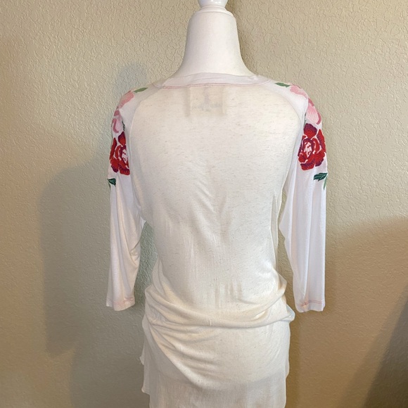 Boho Jane Embroidered Sleeve T-shirt - Picture 7 of 8